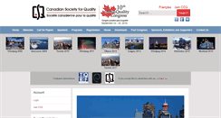 Desktop Screenshot of canadianqualitycongress.com